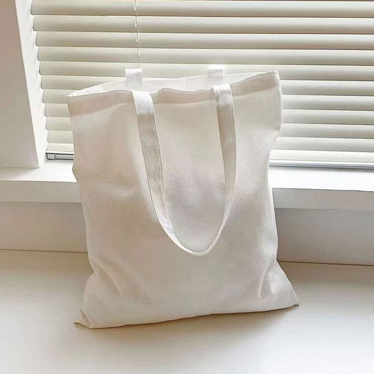 Mode Unicolore Sac Fourre-Tout beige Et Noir shopping original Unisexe Voyage En Canevas Sacs Repliable Client Sacs Fourre-Tout large Fourre-Tout