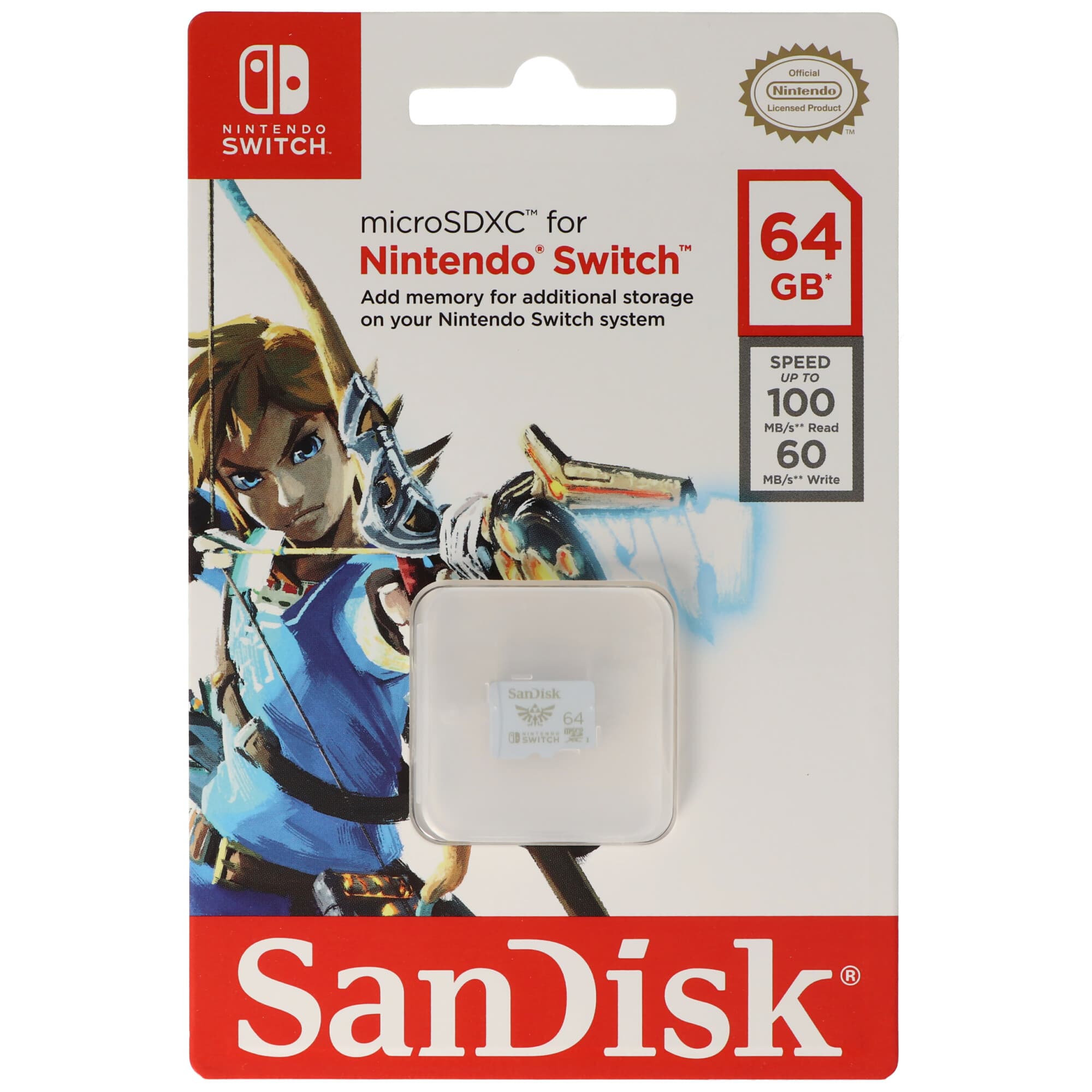Carte SanDisk MicroSDXC, carte mémoire Nintendo pour Nintendo Switch