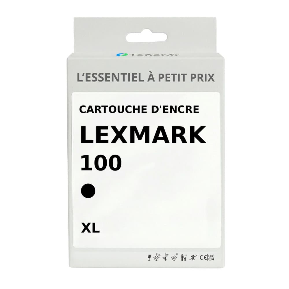 Cartouche d'encre compatible Lexmark 100 XL Noir